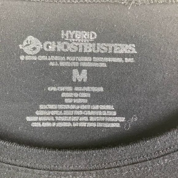 Ghostbuster Black Short Sleeve Unisex T-Shirt Size MEDIUM Crew Neck - Picture 3 of 5